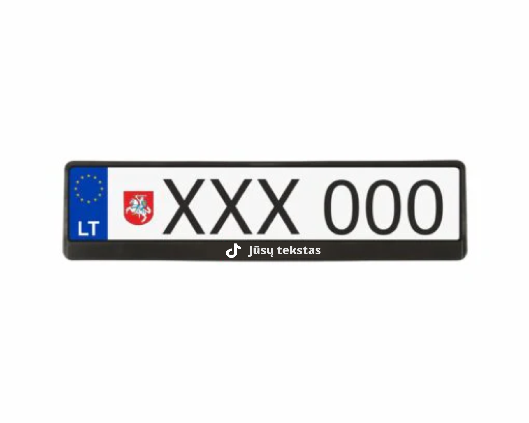 Tiktok logo ir jūsų tekstas